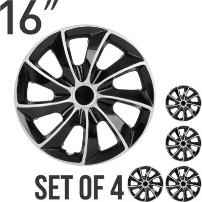 ECCPP 4PCS Easy to install 16 Inch Hubcap Wheel Cover Auto Tire Replacement Exterior Cap-Snap On Hubcap OEM Replacement Full Lug Skin - Image 8