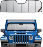Windshield Shade for Jeep Wrangler JL 2018-2026, Gladiator 2020-2026 Sunshade- Safeguard
