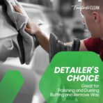 Fantasticlean Microfiber Towels for Cars, Tear Away Car Detailing Cloth Roll, RV Boat Drying Polishing, Edgeless Plush, Coral Fleece, Ultra Absorbent, Scratch-Free, 14" x 14", 20 Pack (Grey) - Image 5