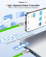 chubbycable Chubby 2.0 USB C 240W Fast Charging Cable Silicone Soft Durable USB C Cable Extra Thick Charger Cord Compatible with iPhone 17-15 Series iPad, Orange, Type-C to Type-C, 3.3FT - Image 3