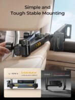 LISEN for iPad Holder Car Road Trip Essentials Activities for Kids Travel Gifts Car Accessories for Women Interior, Truck Accessories 3in1 Tablet Holder Back Seat Car Organizer Camping Headrest - Image 7