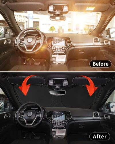 INSAUTO for Altima 2024 Windshield Sun Shade Sunshade for Nissan Altima Sedan 2019-2022 2023 Windshield Cover Front Window Sun Shield Foldable Sun Visor Protector UV Heat Protection Car Accessories - Image 5