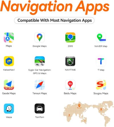 Wireless Carplay Adapter, 60% Smaller, 3X Auto-Connect, No Latency, Plug&Play, Bluetooth&WiFi, for Apple Carplay Wireless Adapter, Mini Dongle for iPhone 5~17 & 927+ Cars, USB A/C (Deep Black) - Image 9