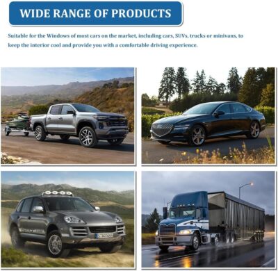 2PCS Car Window Shades for Baby, Cars Sun Shade, 21"x14" Mesh Car Window Covers, Sun Shade Cars Accessories Sun Glare Shield and UV Protection Universal Fit Children, Pets, Adult (Black) - Image 7