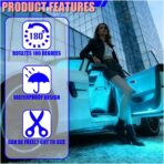 Car LED Strip Light, 12V 24 LED RGB Neon Car Interior Atmosphere Lights with Cigarette Lighter, Auto Under Dash Ambient Night Light Decorative Lamp for Sedan Truck SUV(Ice Blue-Cigar Lighter) - Image 6