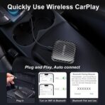 Wireless CarPlayBox with Netflix/YouTube/TF Card Slot Convert Wired CarPlay to Wireless Adapter for 2017 and Above Original Wired CarPlay Car - Image 6