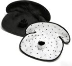 2 Pack Waterproof Baby Piddle Pads Carseat Potty Training Car Seat Protector, Waterproof Infant Car Seat Liner Cover to Prevent Pee, Leakproof and Washable (Black and White)