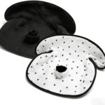 2 Pack Waterproof Baby Piddle Pads Carseat Potty Training Car Seat Protector, Waterproof Infant Car Seat Liner Cover to Prevent Pee, Leakproof and Washable (Black and White)