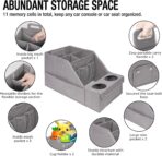 MULISOFT Car Seat Organizer - Backseat Organizer with 11 Storage Compartments and 2 Cup Holders for Travel, Kids - Image 3