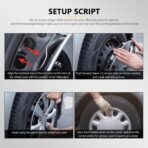 DREAMIZER Glossy Black 15" Hubcaps Replacement,4Pcs Universal R15 Hub Caps 15inch Wheel Rim Cover Exterior Accessories Snap On Car Truck SUV - Image 4