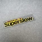 Car Styling Sticker for Japanese Superslow Snail Creative Words Auto Oil Tank Window Body Vinyl Computer Case Motocross Decals (M 10x2.5cm Laser 2PCS) - Image 4