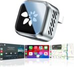 2026 Upgraded Wireless CarPlay Adapter, 2-in-1 Mini CarPlay Adapter for iPhone & Android, 3 Second Auto Stable Connection with Zero Latency, Plug & Play for 2016+ Cars with USB-A/USB-C Ports