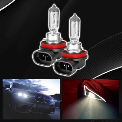 2PCS H11/H8 Headlight Bulb High and Low Beam Halogen Headlight Bulbs Restoration Kit, 12V 55W LED Fog Light Bulb Multi-Purpose Lamp Quartz Headlamp Driving Light Bulb Standard Replacement - Image 6