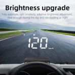 Windshield Heads Up Display for Car MAIMEIMI Digital Speedometer for Car HUD GPS Speedometer MPH with Travel Direction, Overspeed Alarm & Fatigue Driving Alarm for All 5V Vehicles - Image 4