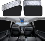 ZATOOTO Side Window Sun Shade - 4 Pack Car Window Covers 99% UV Light Block Car Curtains Magnetic Side Window Sun Shade Keeps Cooler for Breastfeeding, Taking a nap, Changing Clothes, Camping