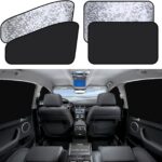 ZATOOTO Side Window Sun Shade - 4 Pack Car Window Covers 99% UV Light Block Car Curtains Magnetic Side Window Sun Shade Keeps Cooler for Breastfeeding, Taking a nap, Changing Clothes, Camping