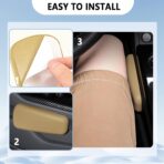 2PCS Car Arm Rest Cushion for Elbow,Soft Leather Car Door Armrest Pad with One-Piece Molding for Comfortable Support,Universal Cars Knee Cushion as Cars Arm Rest Cover Pad - Image 6