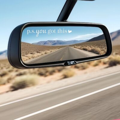 4 x You Got This Rearview Mirror Decal,Car Decal For Women,Rear View Mirror Sticker,Car Window Decal,Vanity Mirror Decal,Affirmation Sticker,Water Bottle Sticker,Car Mirror Sticker,Tumblers Sticker - Image 2