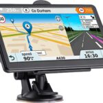 GPS Navigator for Car, 2026 Map 7 inch Touch Screen Car GPS 256-16GB,Voice Turn Direction Guidance, Support Speed and Red Light Warning, North America Lifetime map Free Update Truck(Black)