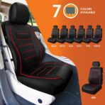 Universal Fit Premier Leatherette Seat Covers - Full Set - Red - Image 6