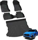 LASFIT Floor Mats & Cargo Mat Fits for Subaru Crosstrek 2023-2018(Not Hybrid) & Impreza Hatchback 2023-2017, All Weather TPE Custom Fit Easy Clean Durable Car Mats for Crosstrek & Impreza Floor Liners - Image 8