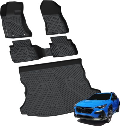 LASFIT Floor Mats & Cargo Mat Fits for Subaru Crosstrek 2023-2018(Not Hybrid) & Impreza Hatchback 2023-2017, All Weather TPE Custom Fit Easy Clean Durable Car Mats for Crosstrek & Impreza Floor Liners - Image 8