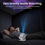 Mini Smart Projector, 1500 ANSI Portable Projector with WiFi and Bluetooth, HAPPRUN 4K Full HD Home Theater with 270° Stand, Dolby Sound, Built-in Apps,Compatible with Phone & PC, Indoor & Outdoor Use - Image 5