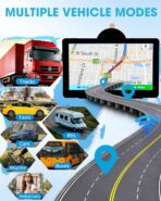 GPS Navigator for Car, Truck GPS with 7'' Touchscreen, Free Lifetime Updates, Car Navigation System with Turn-by-Turn Voice Guidance, Speed & Red Light Warning for All Cars (Black) - Image 7