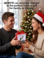 MOKPR Wireless Car Charger, Auto Clamping Car Charger Dash Windshield Air Vent Phone Holder Compatible with iPhone 17 16 15 14/13/13 Pro/12 pro/12/11/X/8, Samsung S24/S23/S22 - Image 8