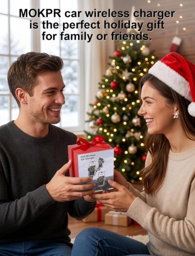 MOKPR Wireless Car Charger, Auto Clamping Car Charger Dash Windshield Air Vent Phone Holder Compatible with iPhone 17 16 15 14/13/13 Pro/12 pro/12/11/X/8, Samsung S24/S23/S22 - Image 8