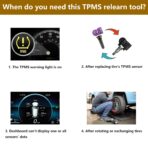 EL-50448 TPMS Relearn Tool Chevy TPMS Reset Tool for Chevrolet Cadillac GMC Buick GM Tire Pressure Sensor Reset Tool Chevy Tire Pressure Monitoring System Sensor Activation Tool TPMS Programming Tool - Image 2
