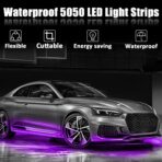 XT AUTO 8pcs 12V Super Bright 30cm 15 LED Flexible Waterproof LED Strip Light for Car Interior & Exterior Decoration DRL Day Running Light Or Boat Bus Garden - Image 2