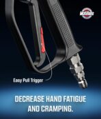 McKillans® Short Pressure Washer Gun with Swivel - High Pressure Water Handle with 3/8" Male Plug and 1/4” Quick Connector Coupler - Power Washer Gun Compatible with Foam Cannon - Car Wash Foam Gun - Image 5