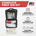 M2 BASICS Premium 300 Piece Professional First Aid Kit, 40 Unique Items, Durable Carry Bag for Home, Car, Business, Travel & Vehicle - Image 6