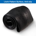 Spurtar Car Steering Wheel Cover for Women Men Car Accessories, Silicone Anti-Slip Thin Steering Wheel Protector, Black Soft Leather Texture Interior Vehicle Accessories, Fit Diamenter 15" - 16.5" - Image 7