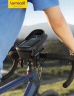 Lamicall 2 Pack Bike Frame Bag Waterproof - [1s Release] [2 in 1] Bike Phone Bag, Bike Phone Holder Mount, Bicycle Top Tube Bag, Cycling Pouch with Rain Cover, Bike Accessories for Phones Under 7" - Image 7