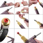 Tire Plug Kit, Tire Repair Kit, Mushroom Tire Plug Kit, Heavy Duty Tire Repair Tools for Tubeless Tires, Complete Set with Plug Gun and More for Truck, ARB, ATV, Tractor, RV, SUV, Trailer - Image 4