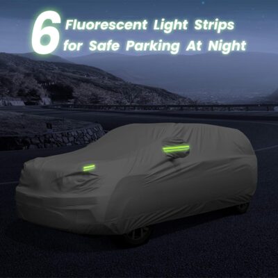 SUV Waterproof Car Covers for Automobiles All Weather Season UV Protection Snowproof Outdoor Full Cover Universal Fit SUV Up to 190’’ - Image 7