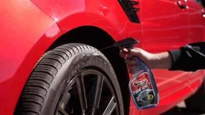 Black Magic 120217 Tire Wet, 23oz (Pack of 2) - Specially Formulated Tire Shine Applicator Cleaner to Keep Them Looking Wet, Black, and Glossy with One Quick Spray – Long-Lasting Protection for Tires - Image 7