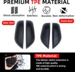 Car Door Handle Pocket Organizer Inserts for Lexus RX 2023 2024 2025 2026 Accessories Car Pocket Organizer Front Rear Door Grab Inner Tray Box (4PCS Black TPE Storage Box-4 Door) (Black) - Image 6