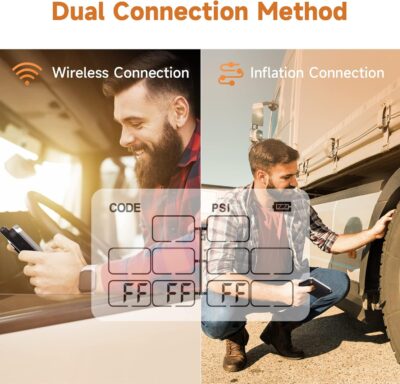 GUTA Trailer Tire Pressure Monitoring System - RV TPMS, 4 Sensors, 6 Alert Modes, Power Saving Display, Long Sensing Distance, Without Repeater, for Maximum 3 Trailers (T1/T2/T3), for Camper, RVs - Image 5