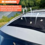 Magnetic Car Sunroof Sun Shade Breathable Mesh, UV Sun Protection Car Moonroof Screen Net, Quick Install, Universal Vehicle Anti-Mosquito Window Cover for Overnight Camping - Image 5