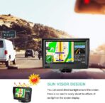 AWESAFE Car GPS Navigation System Latest 2025 Map,7 inch Touch Screen Turn-by-Turn Voice Guidance, Speed & Red Light Warning - Image 4