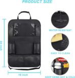 Matenf Car Organizer Back Seat with 9 Storage Pockets & 10″ Tablet Holder, 1Pack Seat Back Cover for Kids Toddlers, Kick Mats Protector, Keep Cars Vehicles Organized & Tidy, Travel Accessories - Image 5