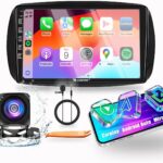 Benz Smart Fortwo 453 2015-2020 Car CarPlay Android Auto Navigation Stereo GPS Radio Reverse Camera Display 9" IPS Touchscreen Headunit Tablet Pad Media Player for, if Applicable Quad Core 2G+64G