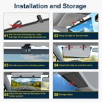 Sun Visor Extender for Car, Visor Extender Attachment for Car, Adjustable Visor Extender Sun Blocker UV400, Polarized Sun Visor Extender, Anti-Glare, UV Protector (1 Pack, Large) - Image 7