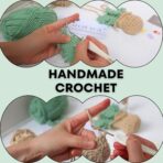 Handmade Crochet Hanging Car Air Freshener - Botanical Fern Leaf Design with 12ml Refillable Glass Essential Oil Bottle, Long-Lasting Car Diffuser & Nature-Inspired Decor - Image 8