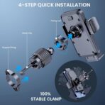 Phone Mount for Car Holders Cell Phon Holder Hands Free Phone Stand for Car Vent Automobile Mount Fit iPhone Android Smartphoe Universal Camera Mount Stabilizers - Image 3
