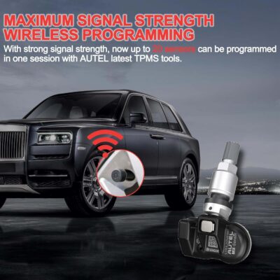 Autel TPMS Sensors Set of 4, Programmable Mx Sensor for Tire Pressure,315MHz + 433MHz Press-in OE-Level(Metal valves) Programmed by TS408S TS508WF TS601 TS900 MS906TS ITS600 - Image 3