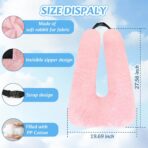 Travel Pillow, Car Pillow for Kids & Adults - Ergonomic Travel Pillows Sleeping Aid for Neck & Body Support, Car Travel Essentials Pillow on Road Trips-Pink - Image 5